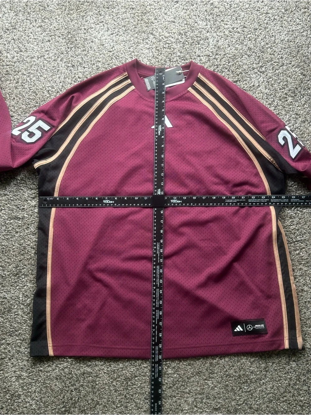 Adidas AMG Mercedes Petronas F1 Team Las Vegas Maroon Men’s Size XL KG4795